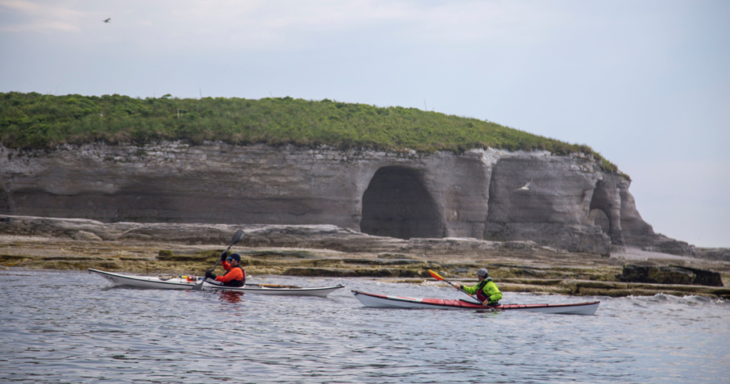 ken whiting and tour guide sea kayaking Stand Up Paddling Côte-Nord, Québec