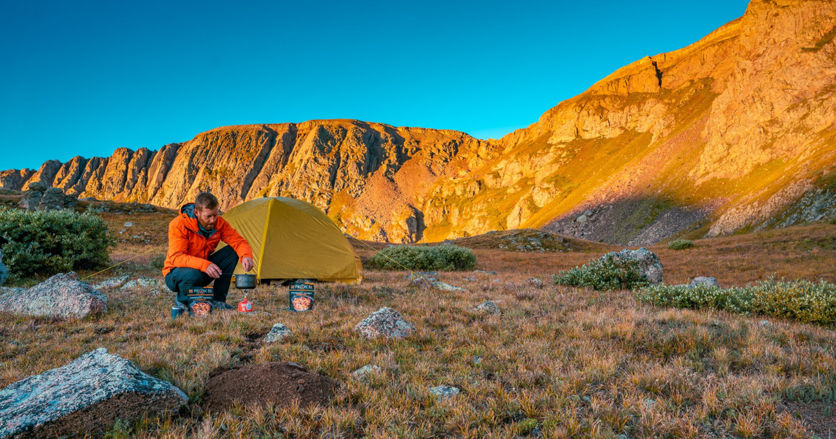 top of a hill in the san juans in colorado backpacking and hiking trip