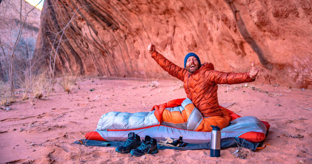 Sleep Like A Baby While Backpacking Big Agnes Lost Ranger UL 3N1 eric backpacking in lake powell utah