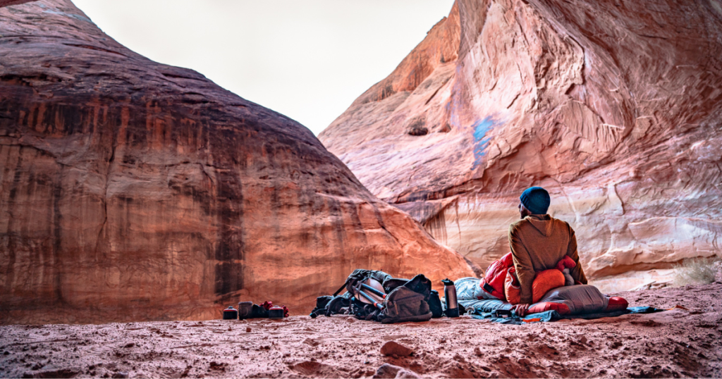 Sleep Like A Baby While Backpacking Big Agnes Lost Ranger UL 3N1 eric sleeping in lake powell utah