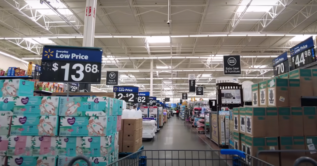 backpacking gear from walmart inside walmart