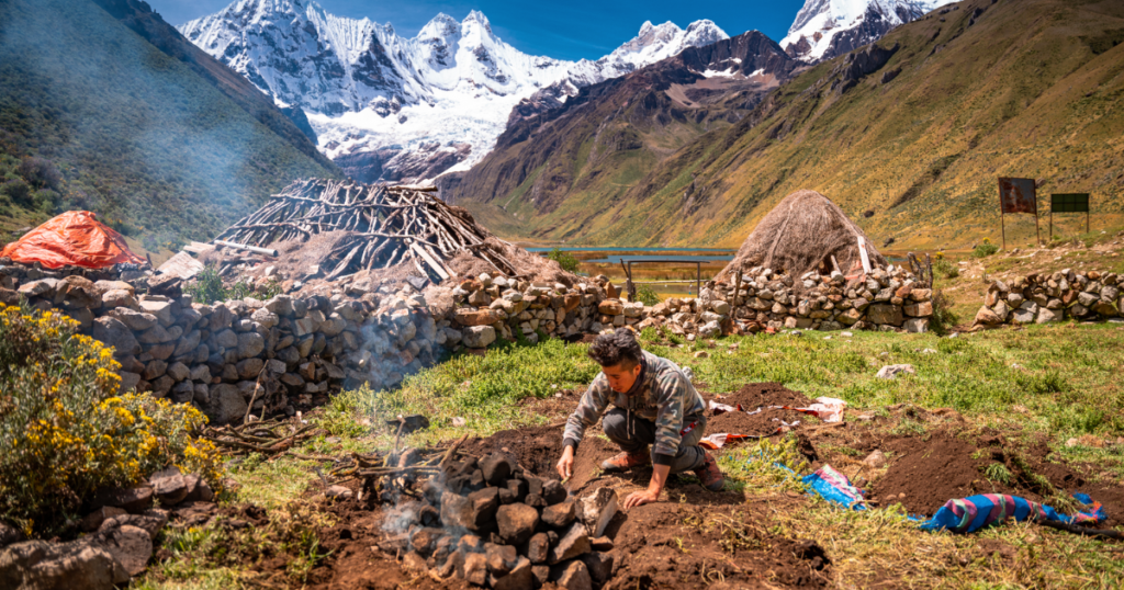 high altitude hiking in Peru backpacking the tallest peaks