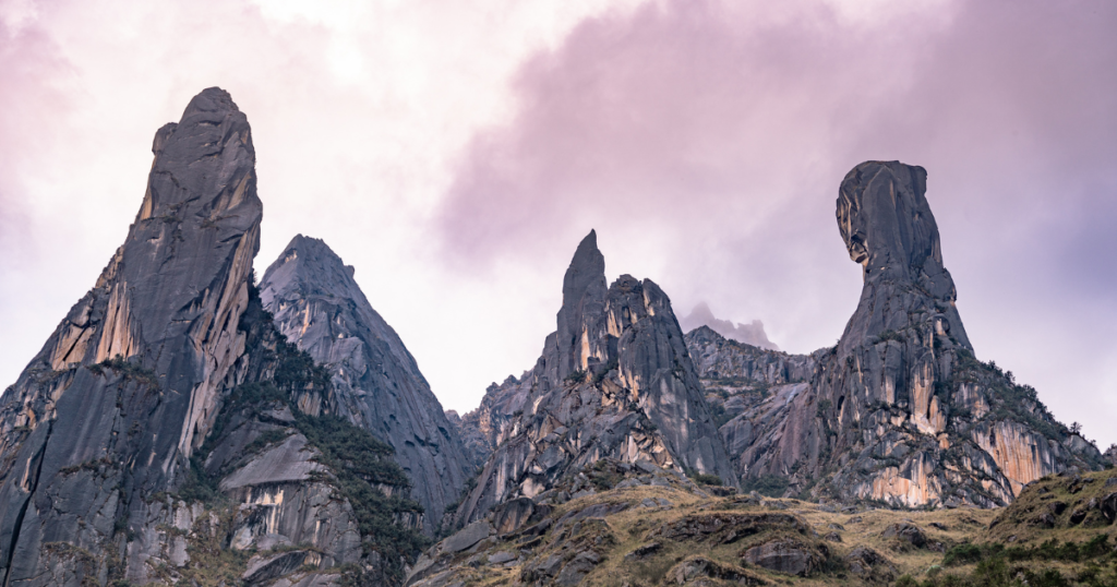 Inca Trail mountains in cusco region of peru backpacking and hiking destinations