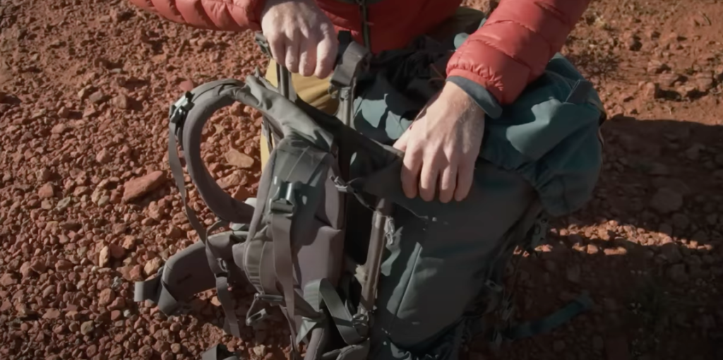 Overload System Mystery Ranch Terraframe 65 backpack