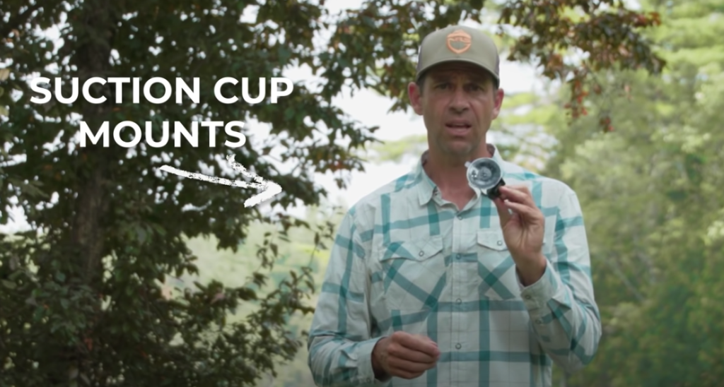 suction mounting a light action camera like a go pro 11