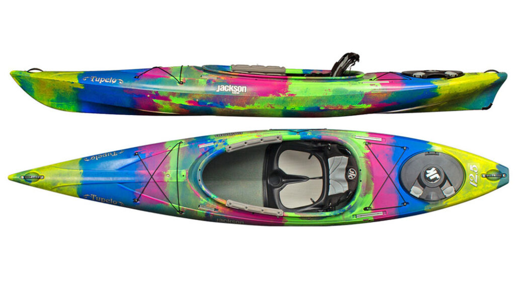 The Jackson Kayak Tupelo example of hard shell kayak for recreational paddling