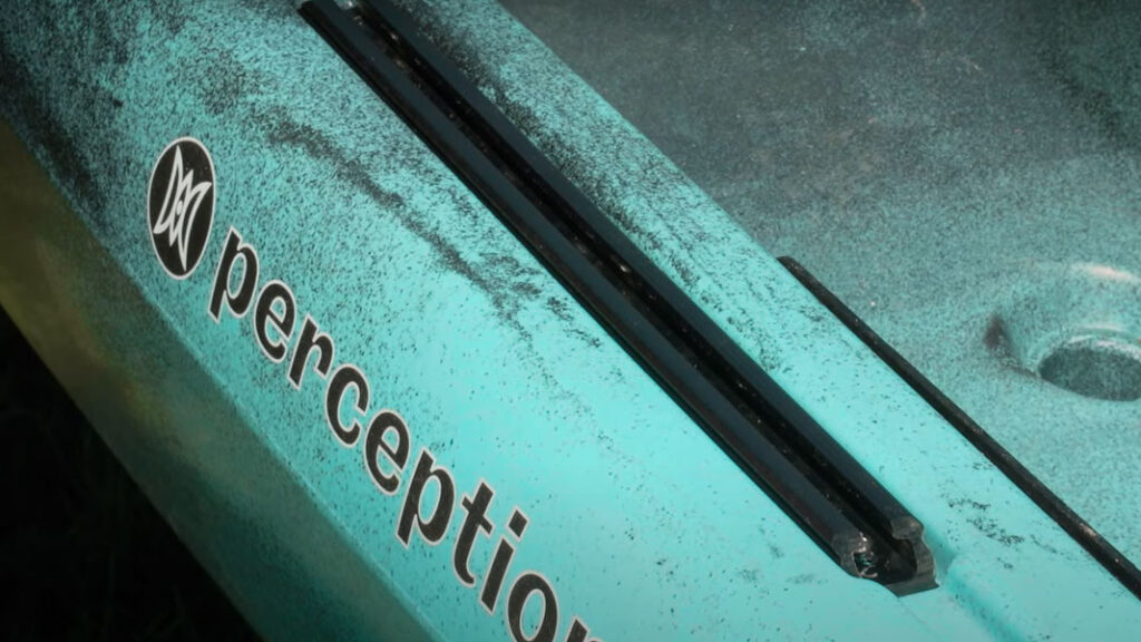 Beginner Kayaks addtional features like the Perception Pescador gear tracks
