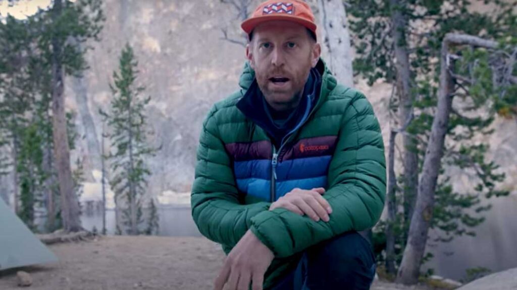 winter camping tip: Cotopaxi down jackets are awesome for cold weather camping
