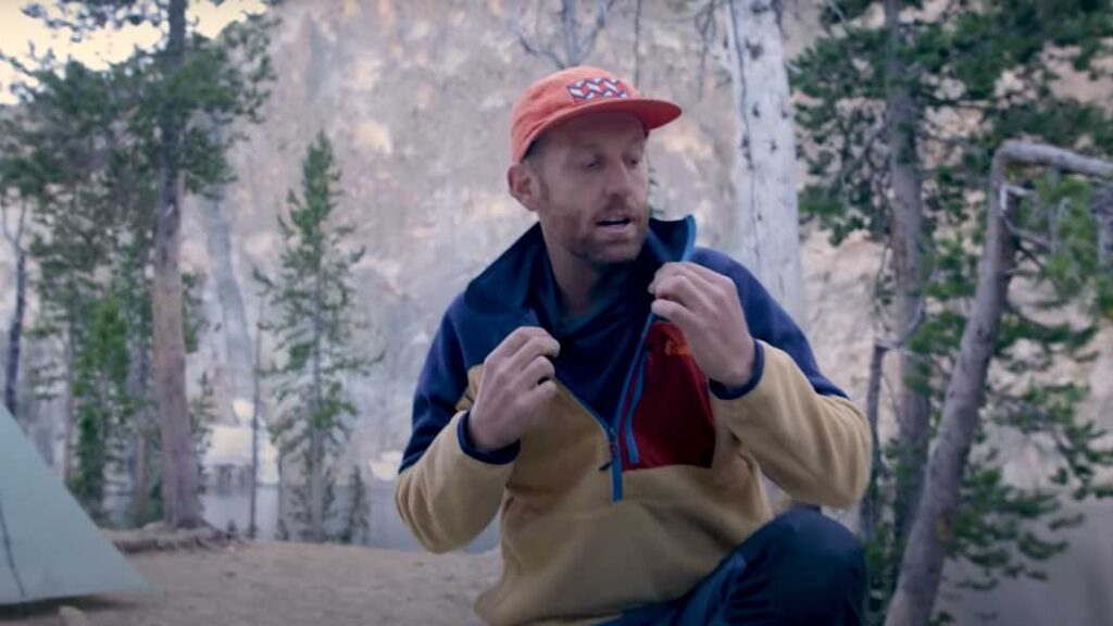 winter camping tip: fleece layers help build your body heat levels