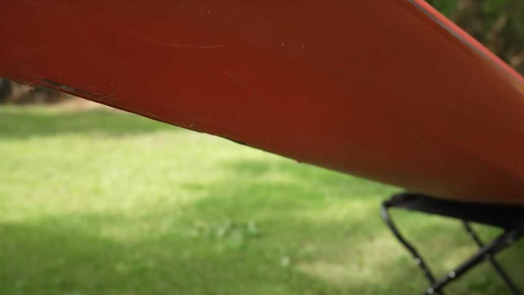 Kayak Rudders can smack you if it drops down, kayak skegs goes up in the boat out of the way, but it takes up storage space.