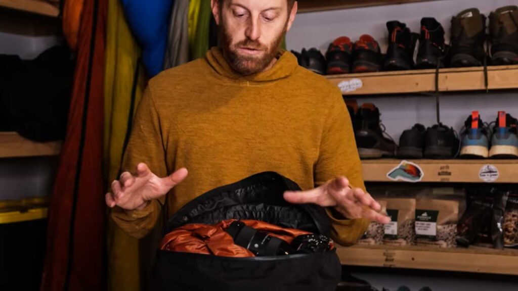 Best Hiking Gear of the Year: Wrapping my camera in my down jacket makes for easy and safe storage!