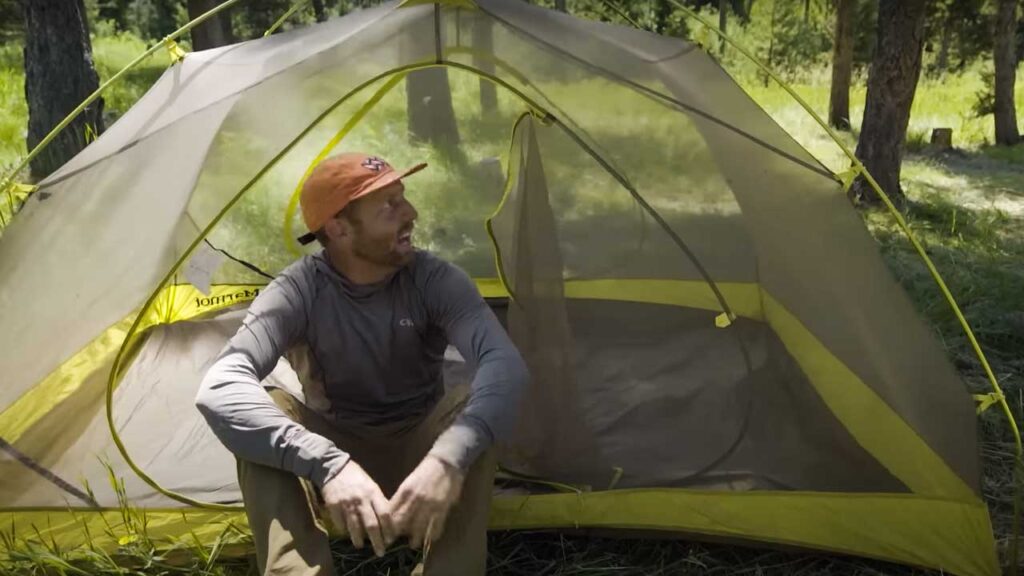 How to keep bugs away when camping: Do NOT leave your tent open for long periods of time... sometimes even seconds count!