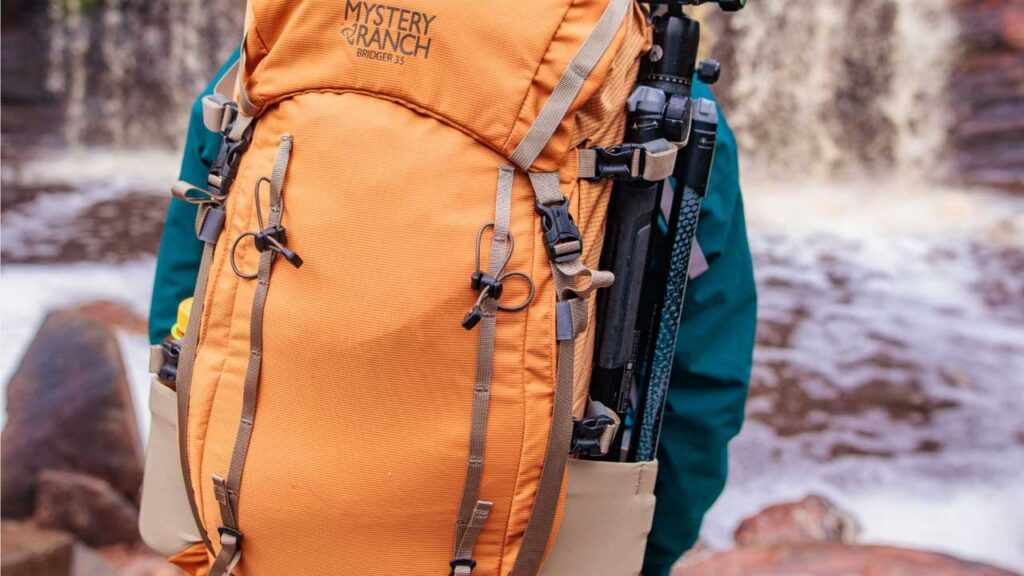 Lots of gear loops up the back and over the top to attach gear with.