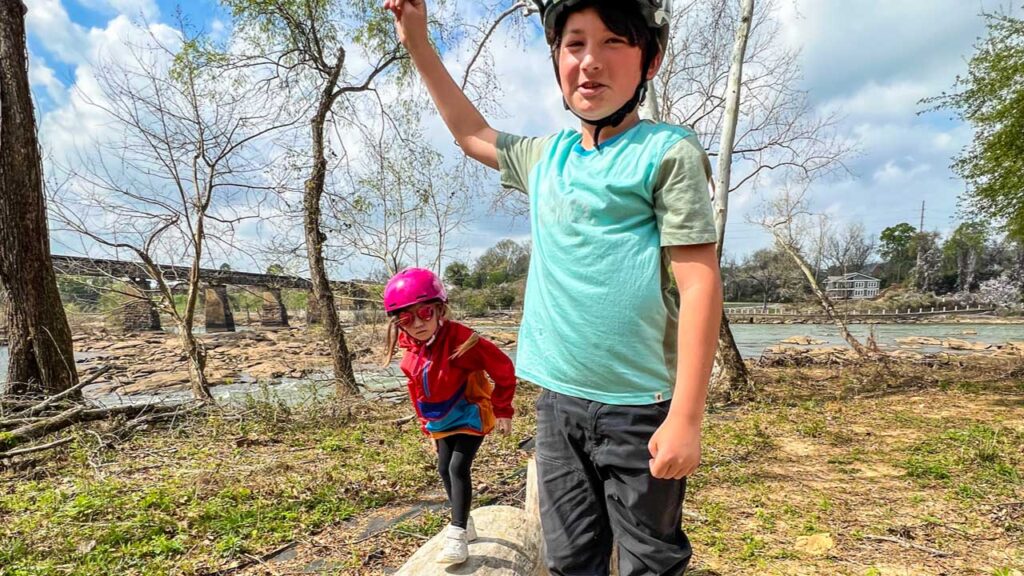 Kids need a break so we tend to find fun places to pull over and burn off some energy