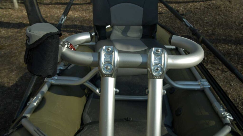 The NRS Slipstream Deluxe edition comes with a cup holder and two rod tubes