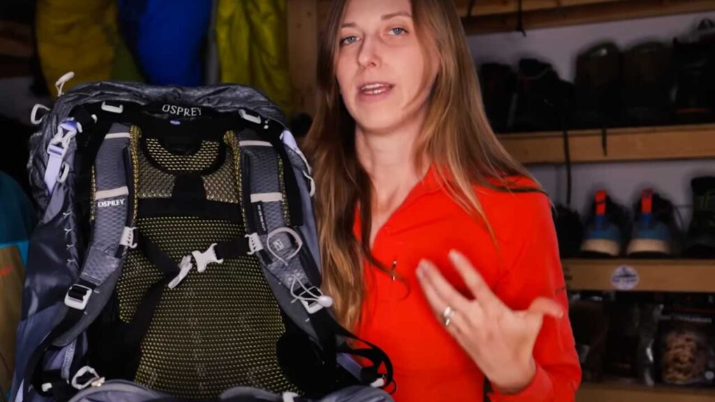 We were able to fit this backpack perfectly without taking it off