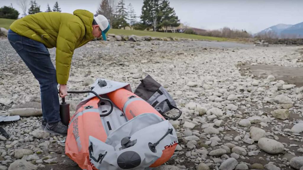 With the cheapest fishing kayak you get a small pump