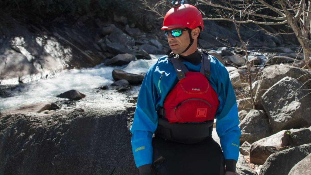 On whitewater runs, with a cold splashing inevitable all day, and with the need to wear a skirt, the dry top is the best paddling tops choice.