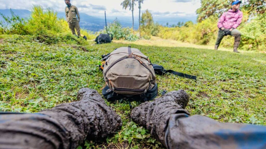 When choosing hiking boots or shoes for Rwanda, a lot of time was paid to making my experience waterproof.