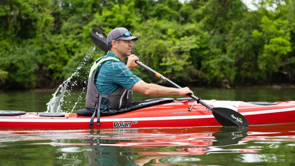 Kayaking Tennessee RiverLine, where the French Broad River and the Holsten River come together.