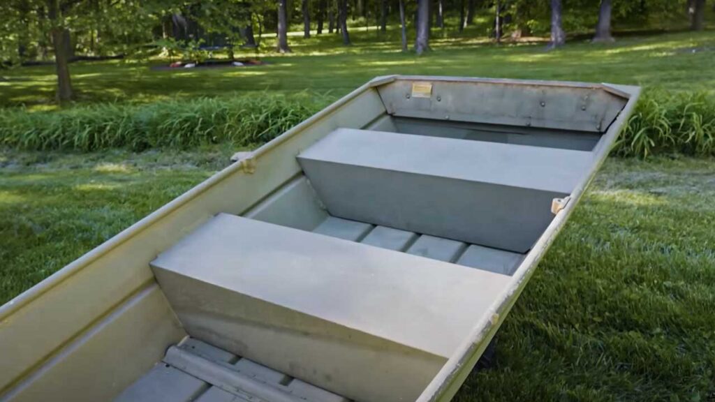 The jon boat has a lot of room to customize. Fits in a truck and is a go to standard for a 2 person fishing boat.