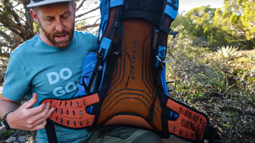 Osprey has great air flow, awesome hip comfort are the plusses of this backpack.