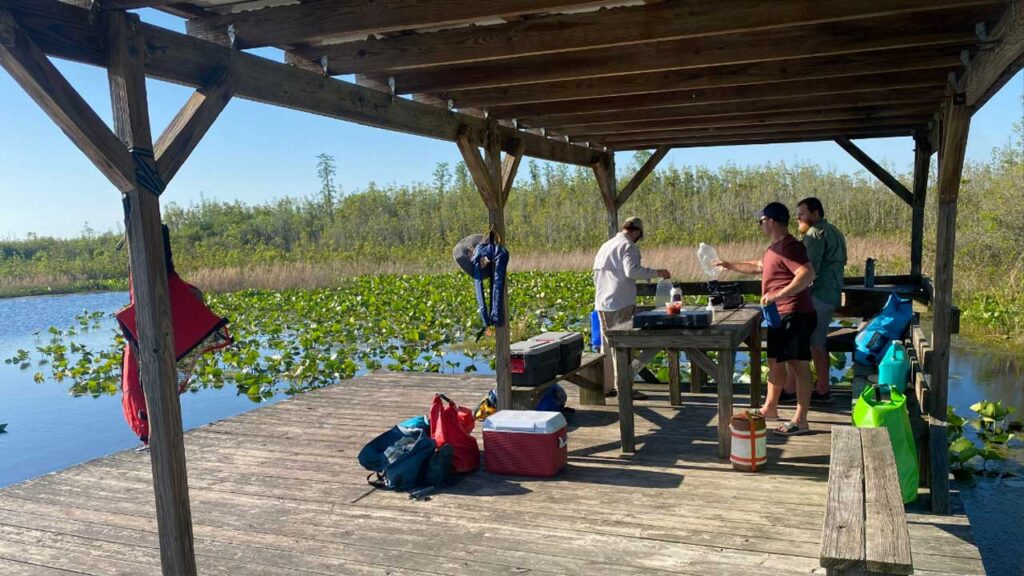 Camp life at Maul Hammock Shelter