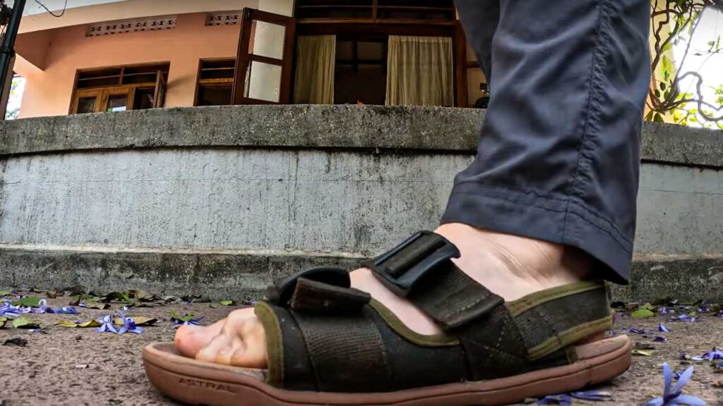 The Astral sandal had great grip and was easily adjustable to my size