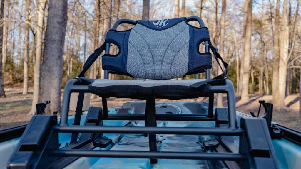 Coosa X seating: Jackson's Hi-Lo Seating set up not only allows two levels of comfort it has room for storage underneath.