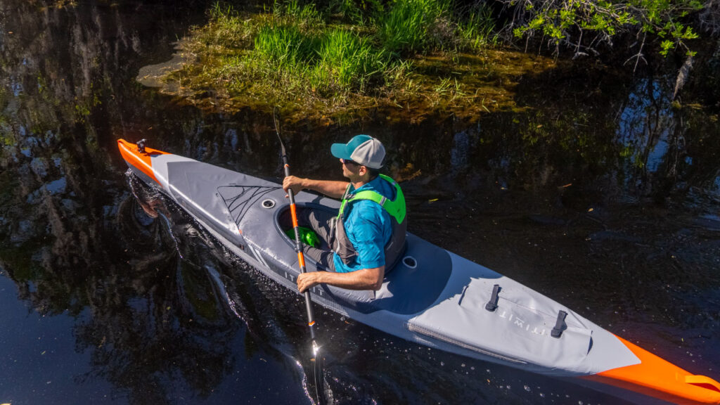 Deck straps, covered storage (rare for inflatables) and more make this kayak pretty sweet.