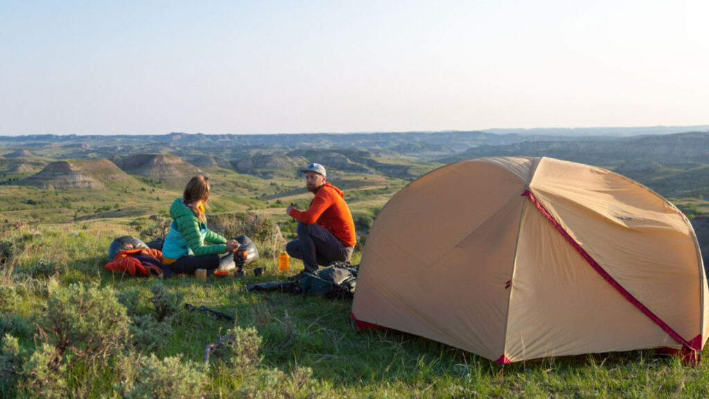 A camp for two and a room with a view!