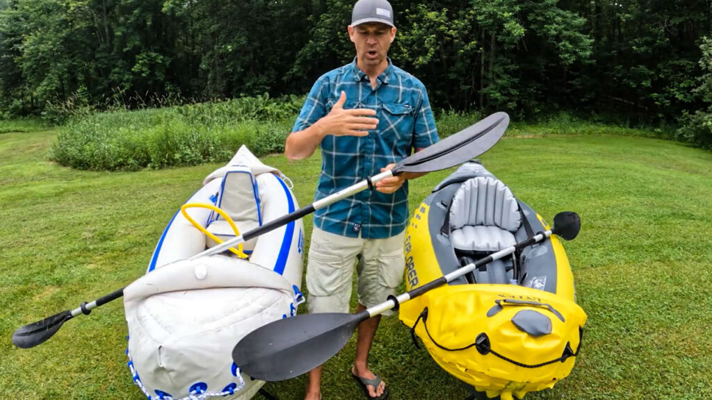 Big difference in paddles.