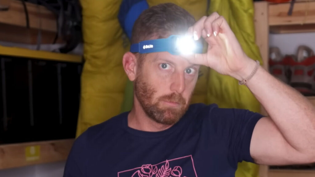 Biolite headlamp is light and bright.