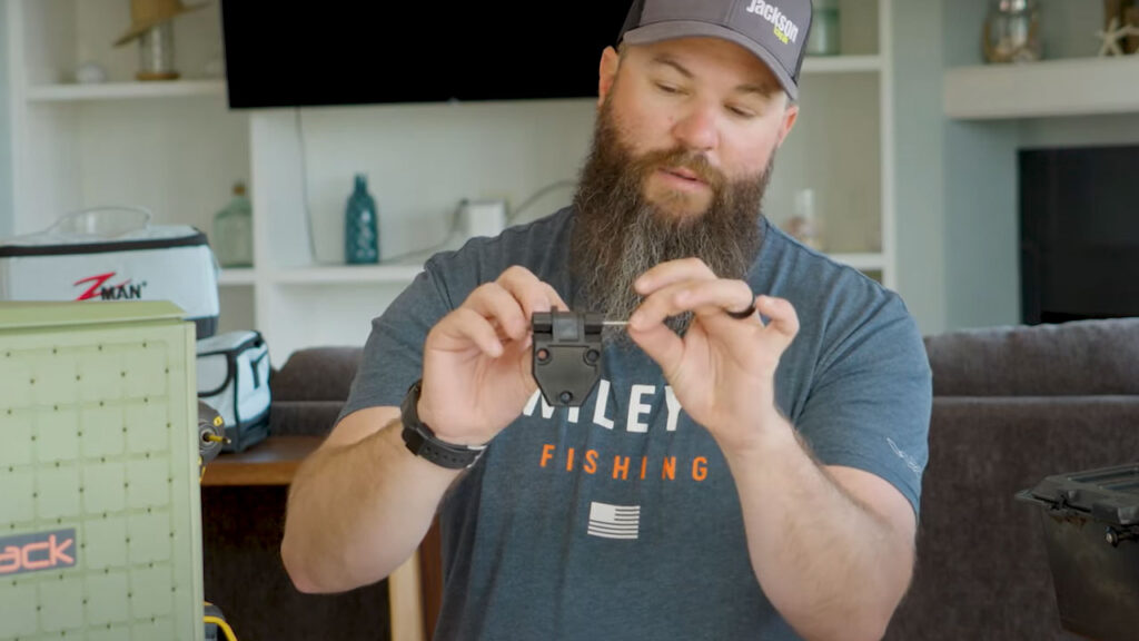 The longer bolt comes with a locknut that sits nicely in the opposite side, no extra tools needed.