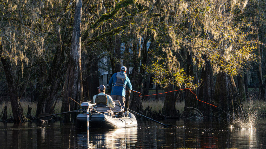 I caught fish off of the Flycraft Stealth 2.0 raft!