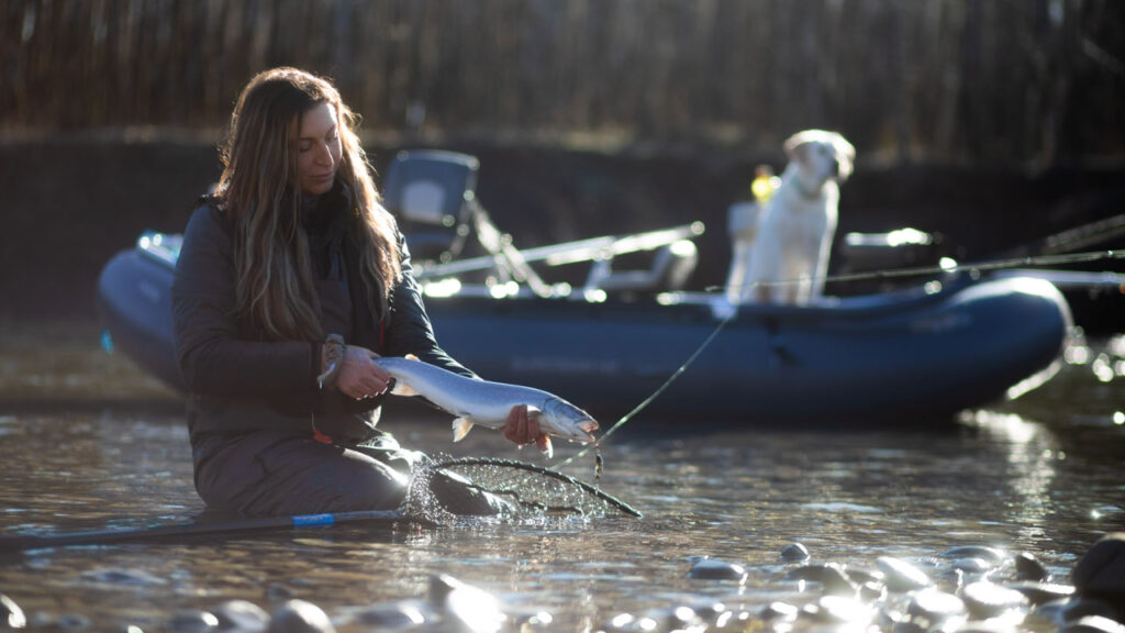 Always nice to be rewarded by catching a steelhead. Float Fishing with Jigs for Steelhead in Pacific Northwest