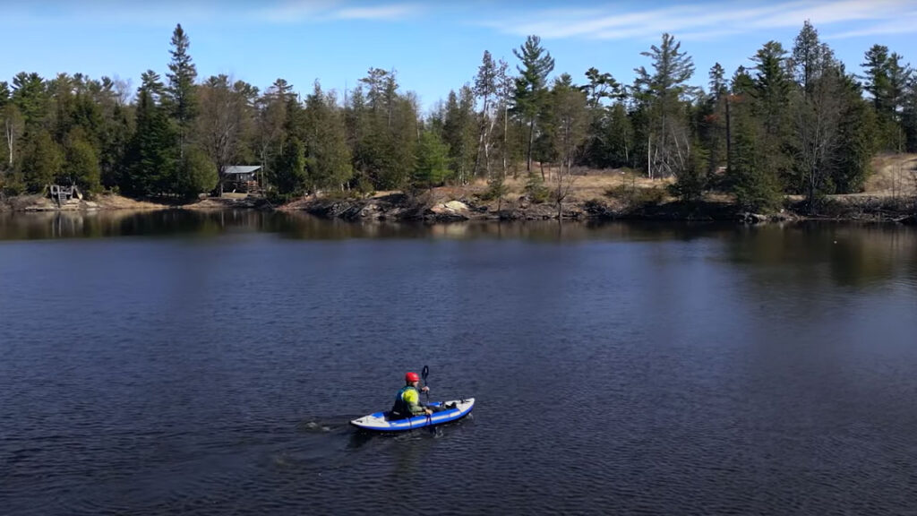 The Sea Eagle 300X is a small kayak, light and comes in a small pack.