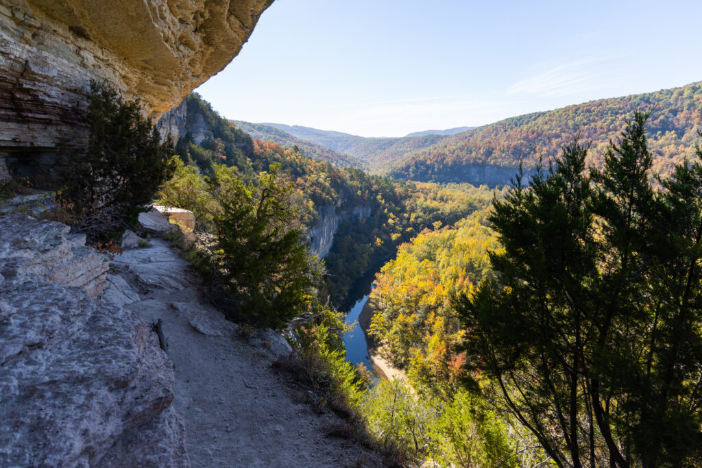 Buffalo river, big bluff