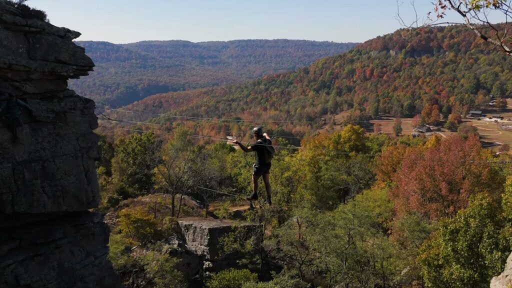 Horseshoe Canyon Ranch, tight rope walking